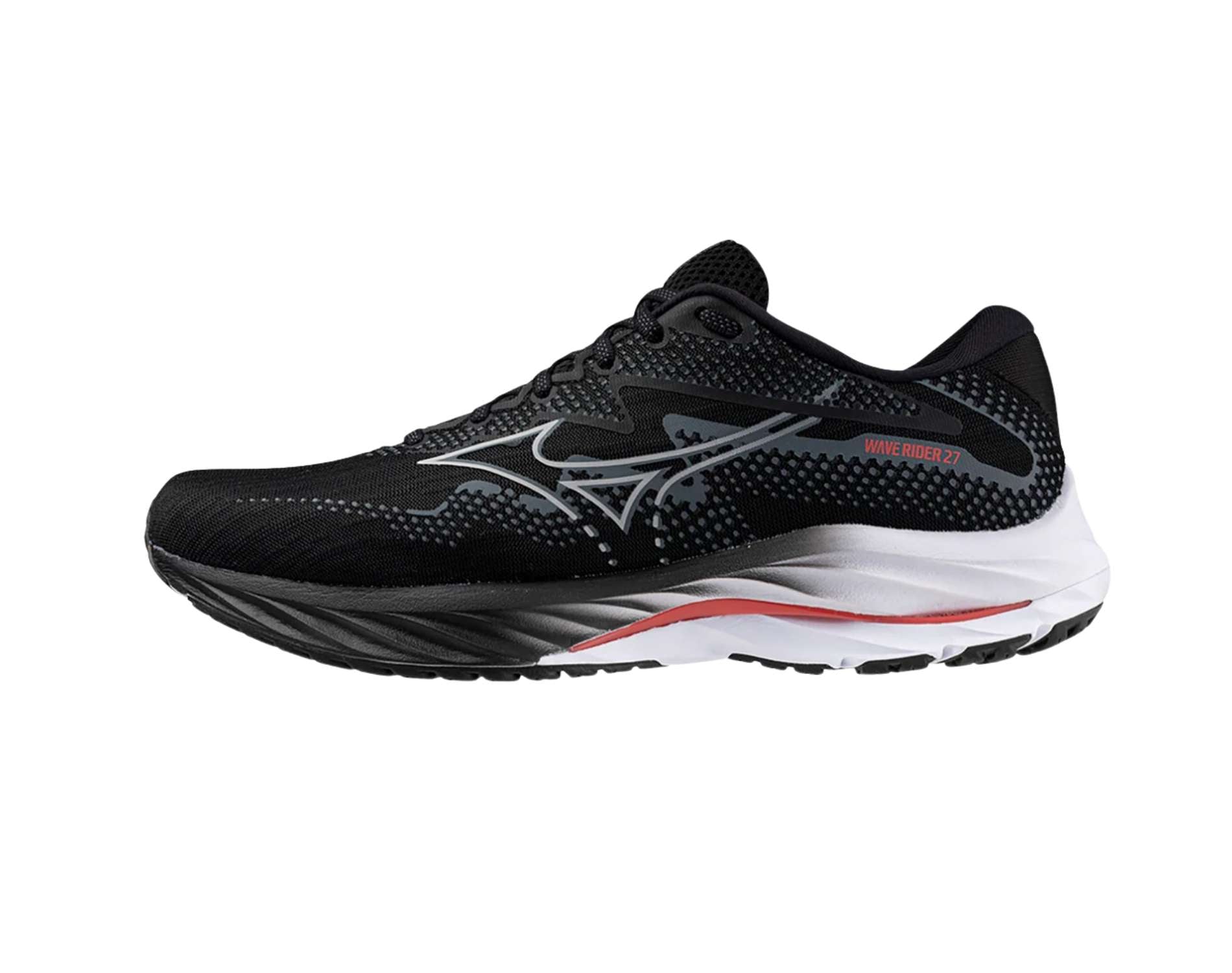 Mizuno Wave Rider 27 Men's Running Shoes - Wide Width for Comfort & Support - Perfect for Road Running, Jogging & Daily Training