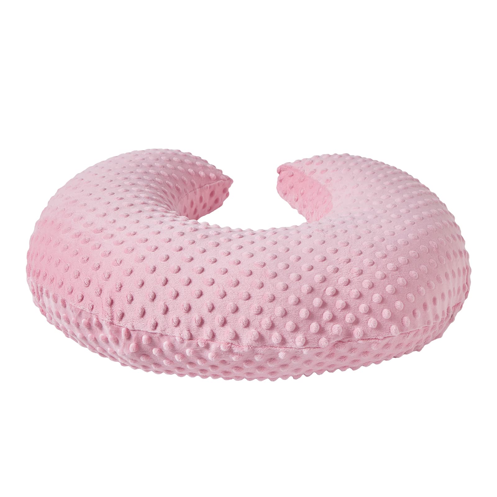 **Baby Nursing Pillow Cover - Ultra-Soft Breastfeeding Pillow Slipcover for Newborns & Infants (Candy Pink) - Perfect for Feeding, Cuddling & Comfort**