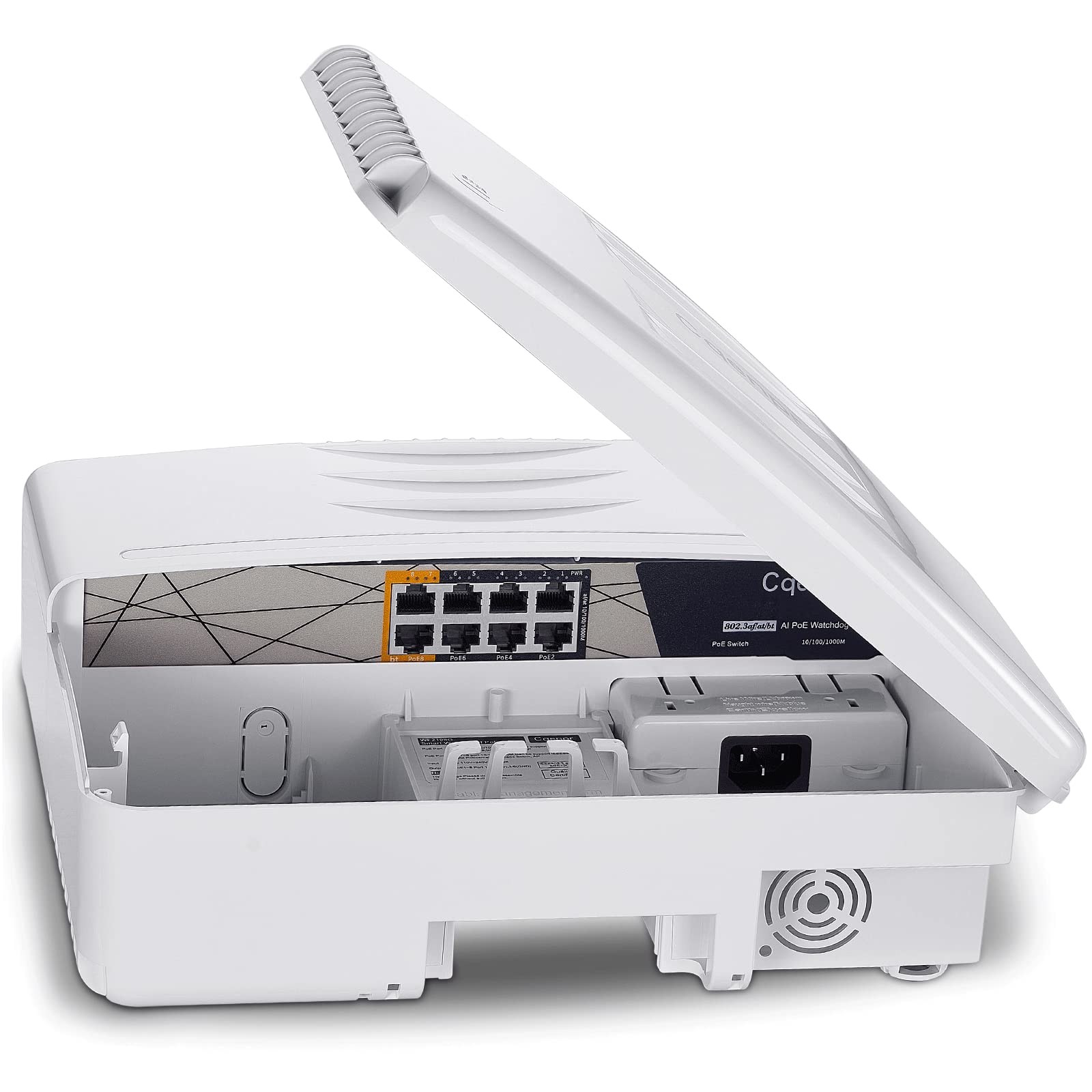 8 Port Gigabit PoE Switch with 120W Power - IEEE 802.3af/at/bt Compliant - Fanless Unmanaged Network Switch for Outdoor Security Cameras, IP Phones & Wireless Access Points - Plug & Play Installation for Home & Office Networks