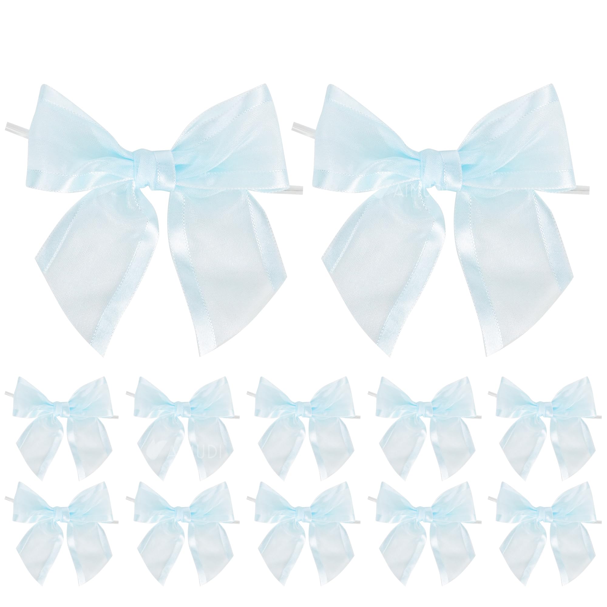 Premade Baby Blue Bows 4