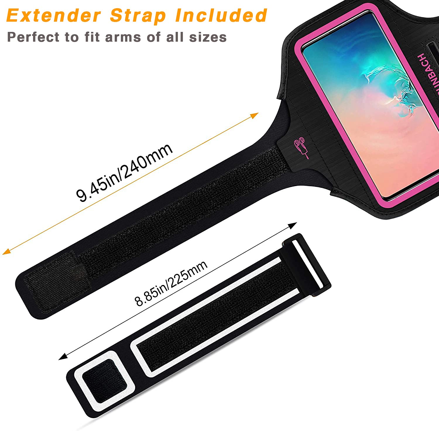 Samsung Galaxy S25/S24/S23/S22/S21/S20/S10/S9/S8 Armband (Up to 6.2