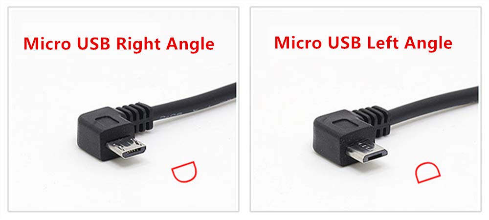 15FT Extra Long USB 2.0 A to Micro B Cable - 90 Degree Right Angle Charging Cord with 5pc Wire Clips - Compatible with Dash Cams, GPS Devices, DVRs, Digital Cameras & Security Cameras - Perfect for Car, Home & Office Use