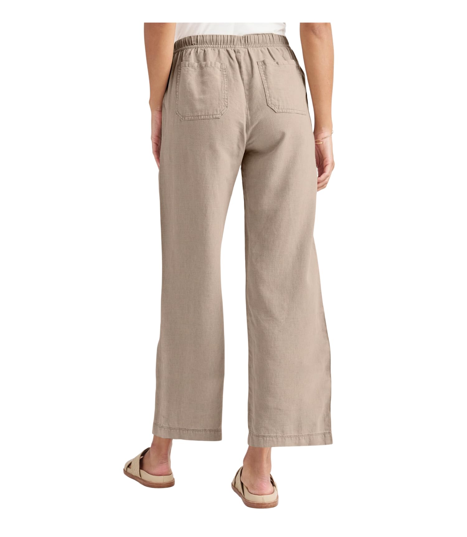 Splendid Women's Angie High Waisted Wide Leg Crop Pants - Comfortable & Stylish for Work, Casual Outfits & Summer Fashion