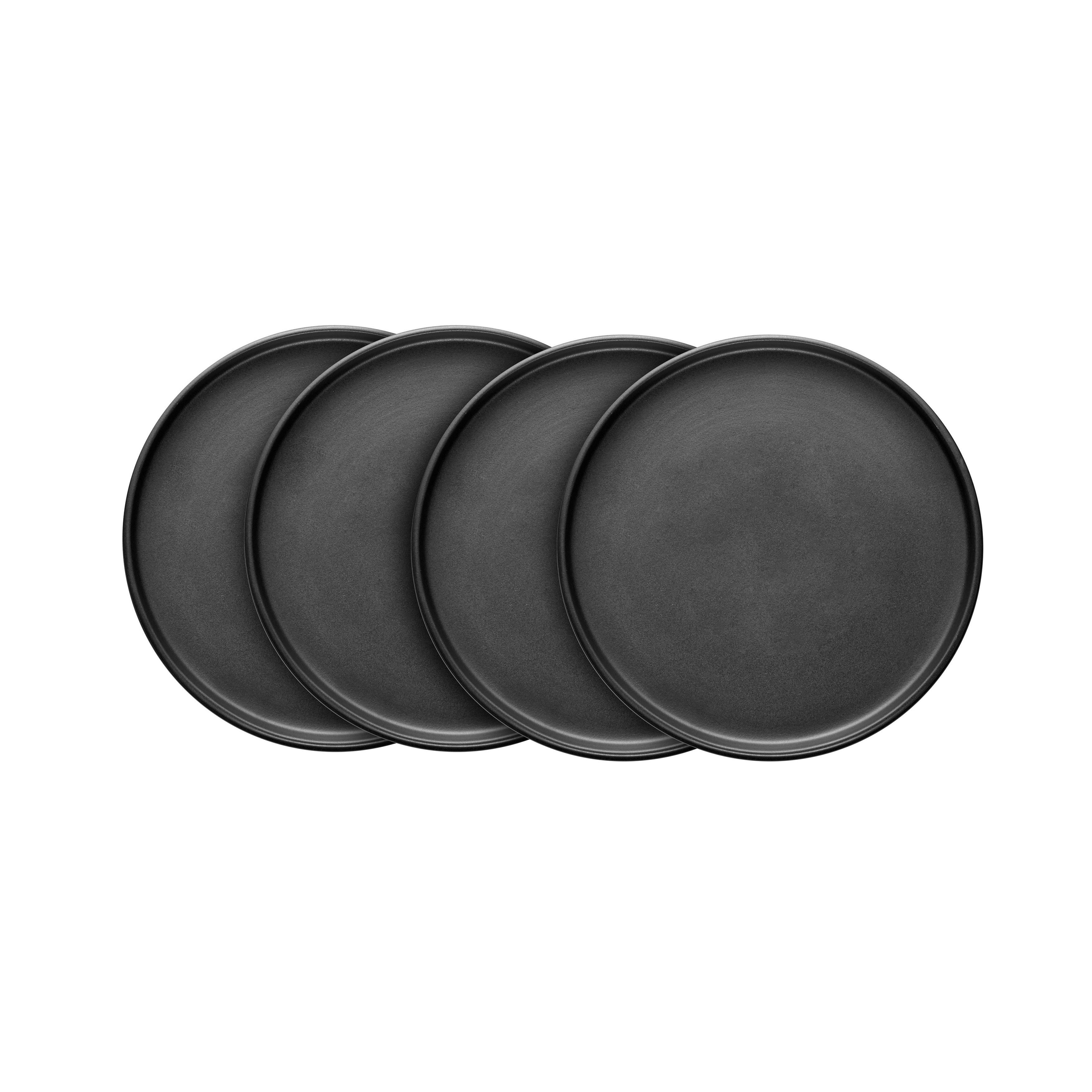 Premium Celina Stoneware Dinner Plate - Elegant Black Ceramic Plate for Dining, Restaurant & Home Use - Durable & Stylish Tableware for Everyday Meals & Special Occasions