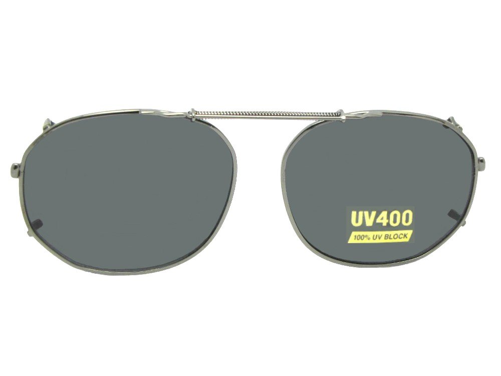 Round & Square Clip-On Sunglasses for Men & Women - Lightweight Non-Polarized Sunglass Attachments for Prescription Glasses - Perfect for Driving, Outdoor Activities & Fashion Accessories