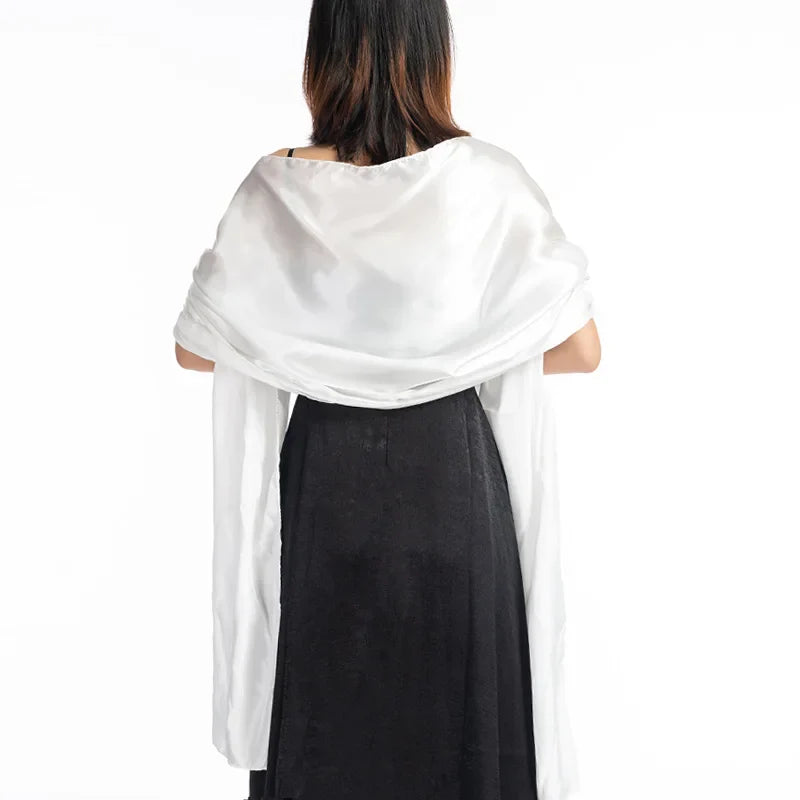 19 Colors Elegant Long Formal Wedding Shawl for Women - Soft Evening Bridal Wrap Scarf - Perfect for Weddings, Parties & Special Occasions
