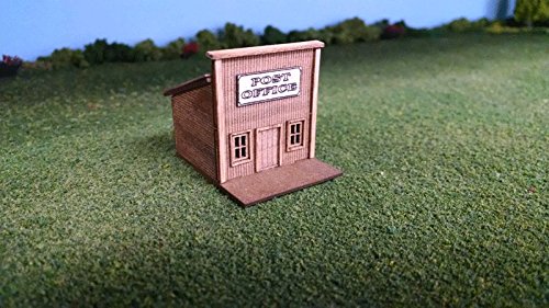 N Scale Old West Post Office Kit - Laser Cut Model Train Building for Realistic Scenery & Diorama Displays - Perfect for Model Railroad Layouts & Collectors