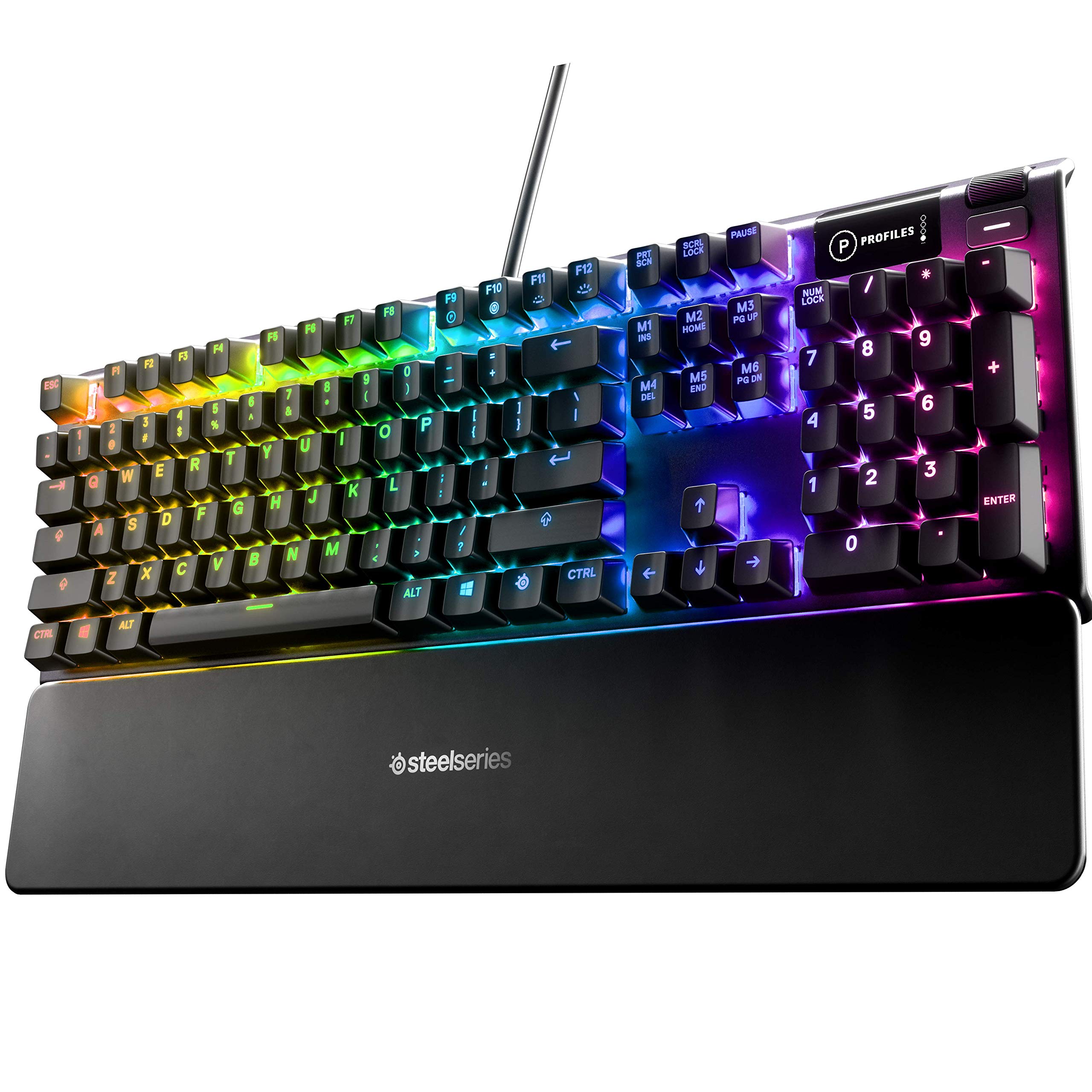 SteelSeries Apex 5 Hybrid Mechanical Gaming Keyboard with RGB Backlight & Rival 3 Gaming Mouse Bundle - Aircraft-Grade Aluminum Frame - Perfect for PC Gaming, Esports & Office Work
