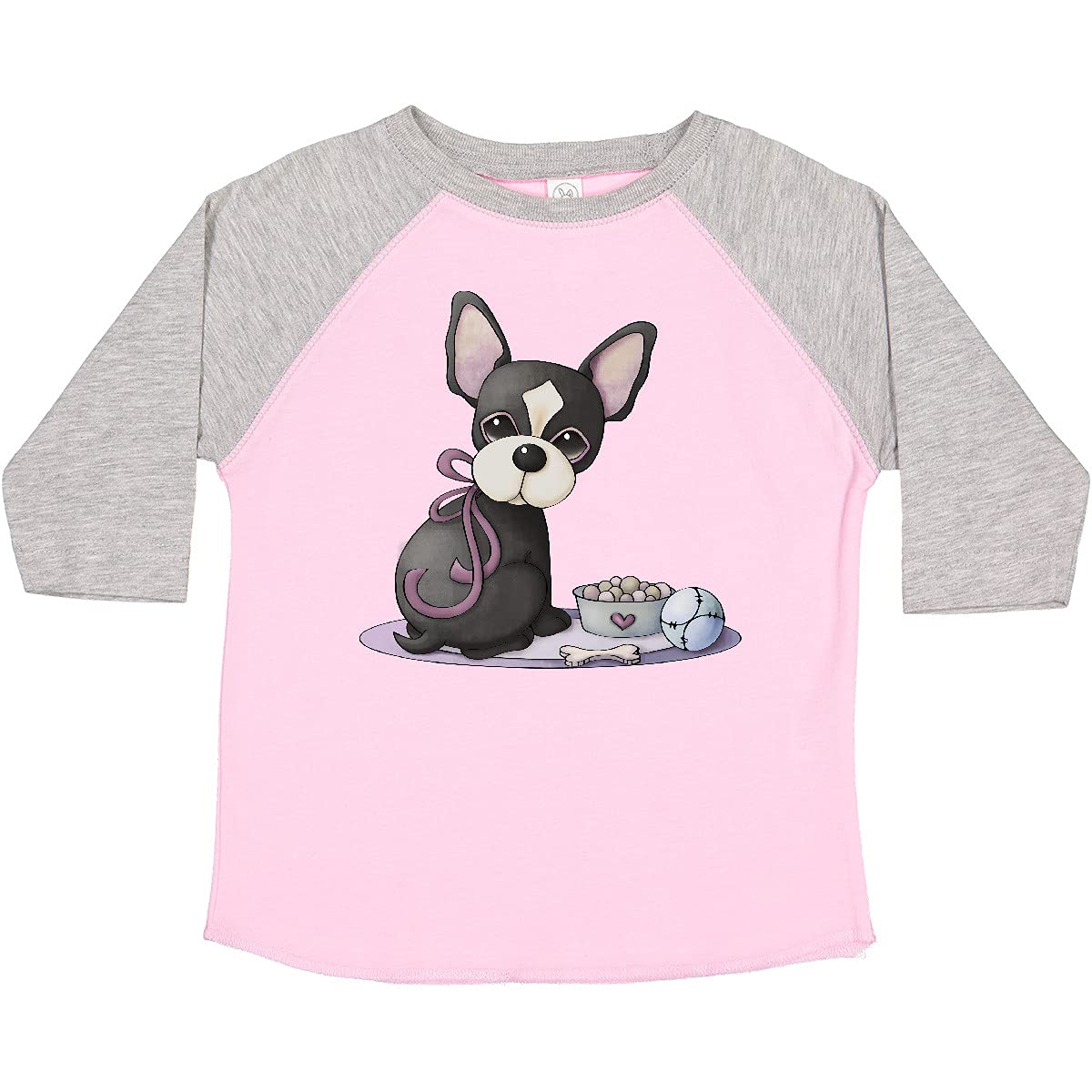 Inktastic Cherry Chihuahua Puppy Dog Toddler T-Shirt - Cute Pet Lover Graphic Tee for Kids & Toddlers - Perfect for Playdates, Birthday Parties & Family Photos