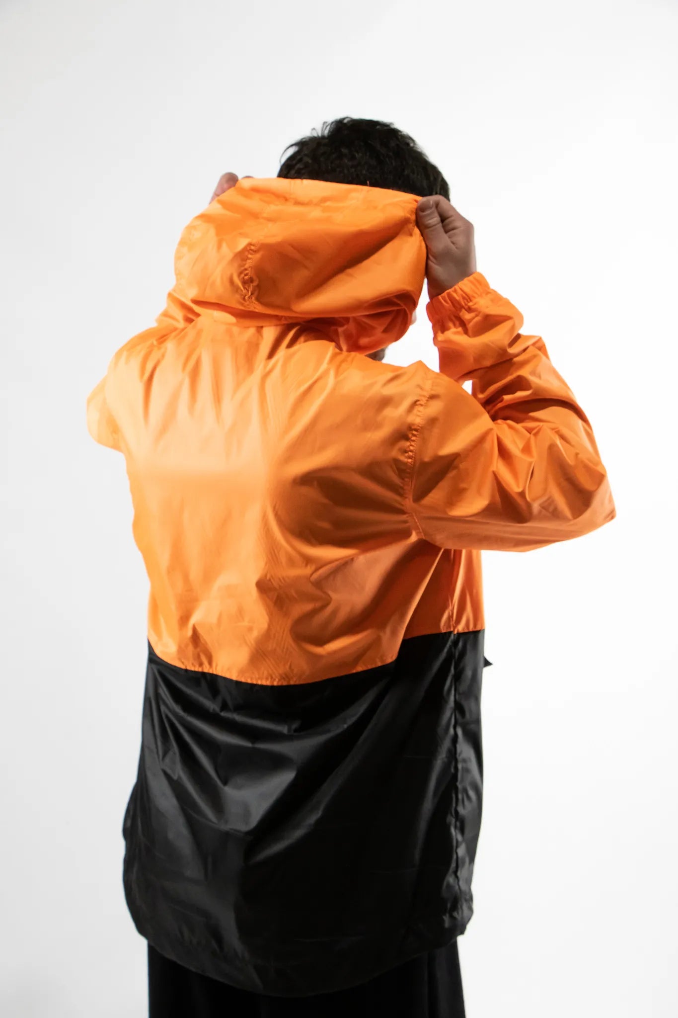 Anorak Ocn Windbreaker H Spark Black Orange - Waterproof Outdoor Jacket for Hiking, Camping & Winter Sports