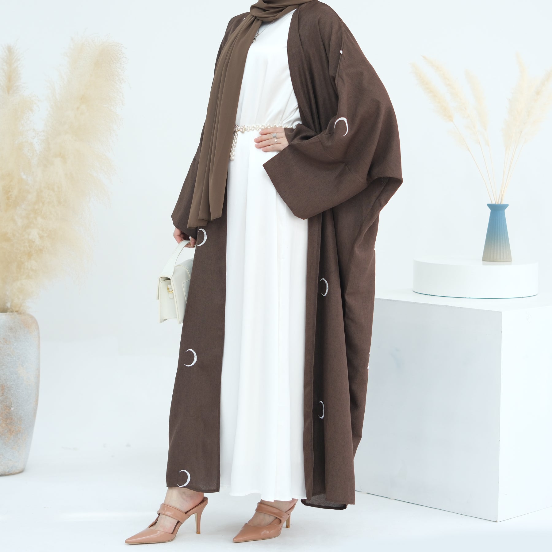 Luna Cotton Blend Lightweight Duster Coat for Women - Soft & Comfortable Brown Cardigan - Perfect for Layering, Office Wear & Casual Outfits