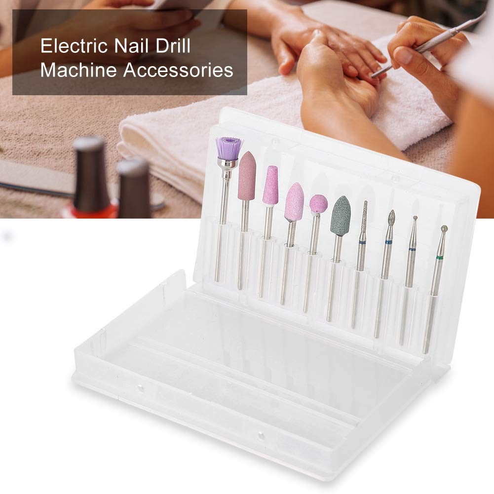 Premium Tungsten Steel Nail Drill Bits Set - Alloy Steel Manicure Grinding Heads for Professional & Home Use | Durable Salon Tools for Nail Art, Pedicure & DIY Beauty Care (C-Suit)