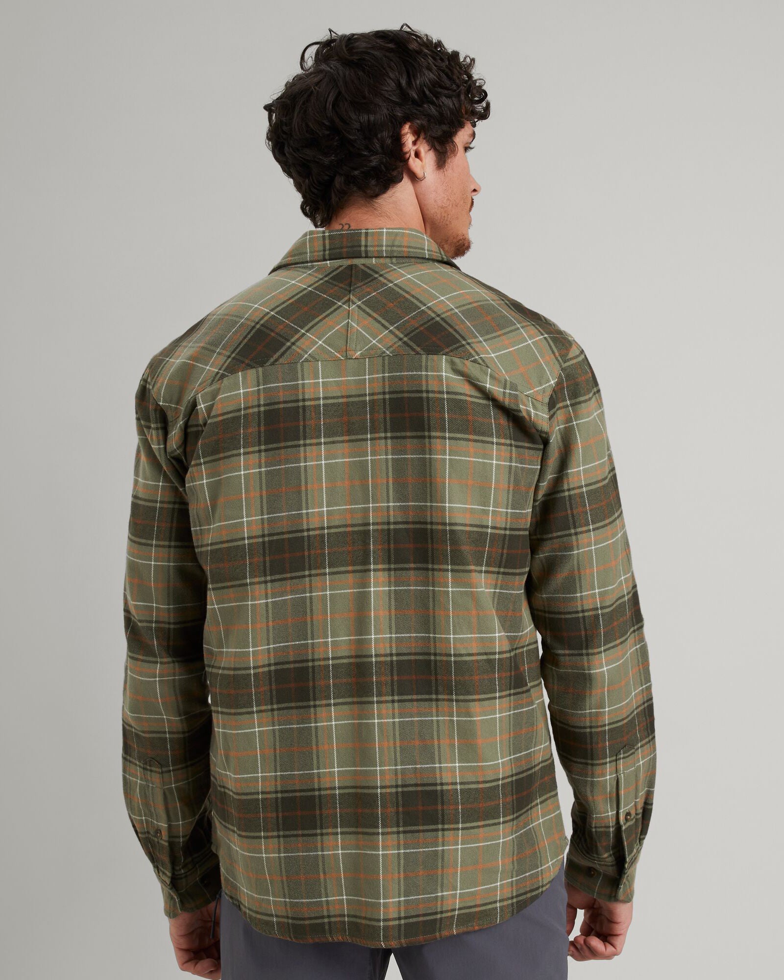 Men's Carrillon HF Long Sleeve Checkered Shirt in Beech/Canvas - Perfect for Casual Wear, Office & Outdoor Activities