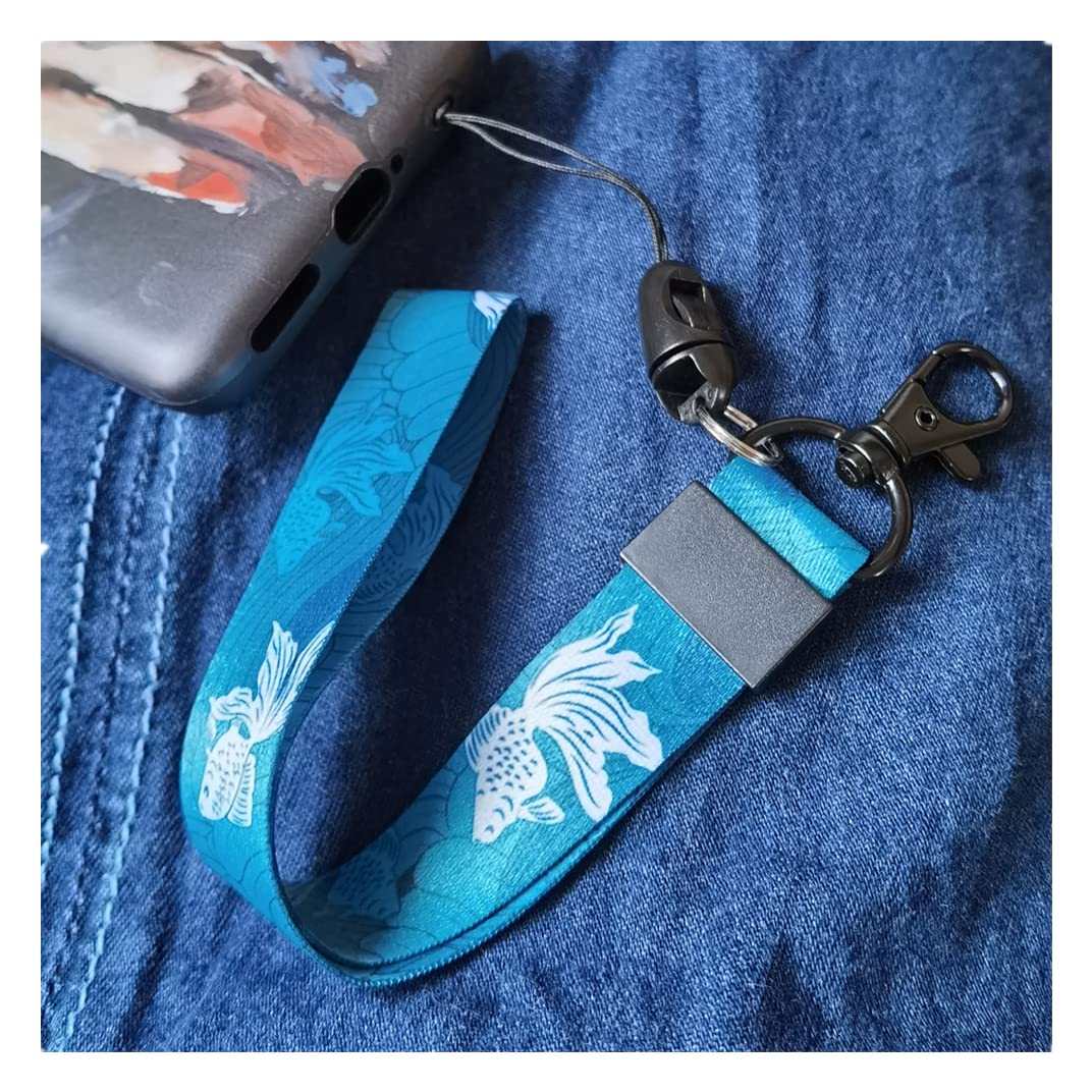 Durable Wrist & Neck Lanyard with Keychain - ID Card Holder, Phone & Wallet Strap for Work, School & Events | Hands-Free Convenience for Nurses, Teachers & Office Professionals