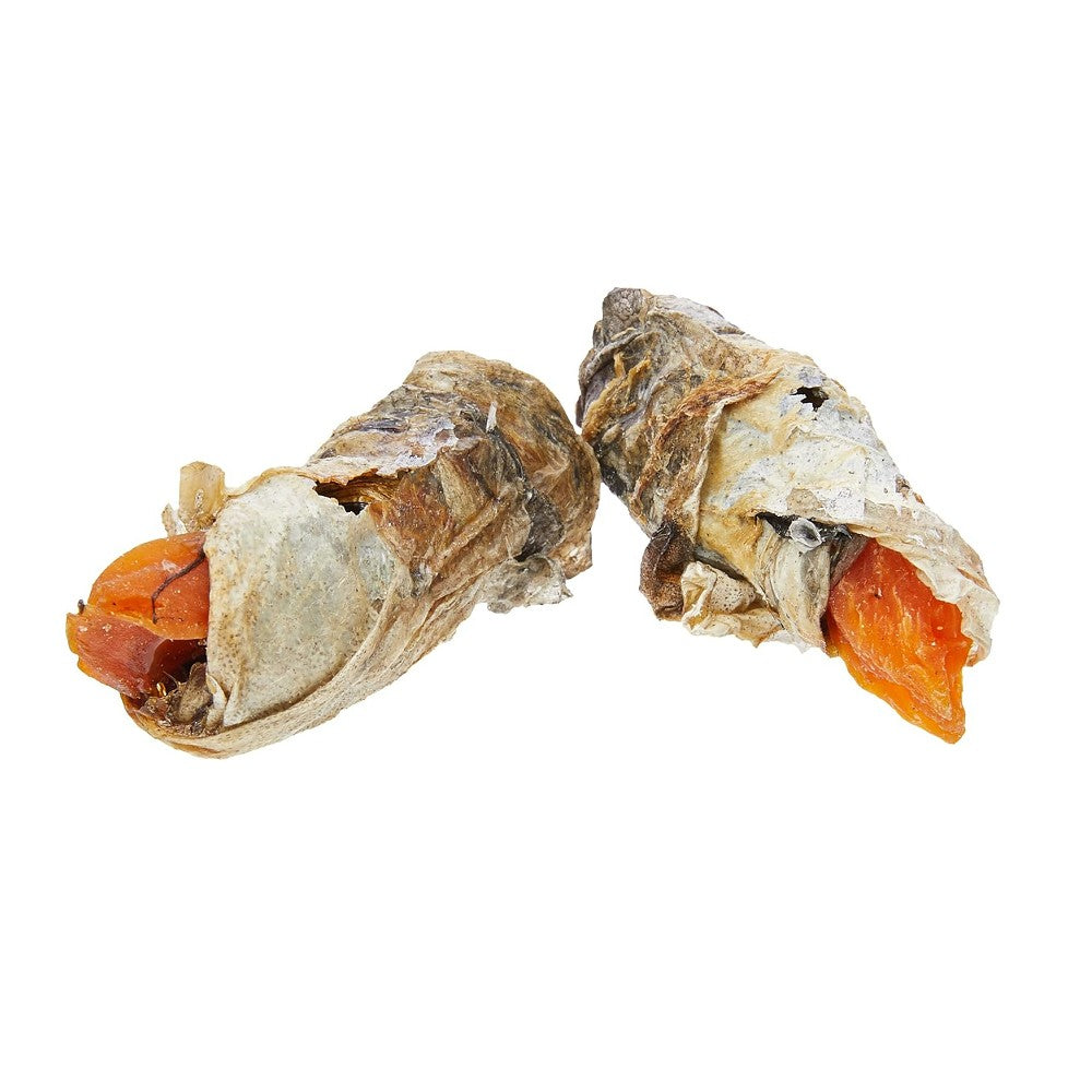 Healthy Sweet Potato & Fish Wraps Dog Treats - All Natural Grain-Free Chews for Small & Large Dogs - Perfect for Training Rewards & Dental Health