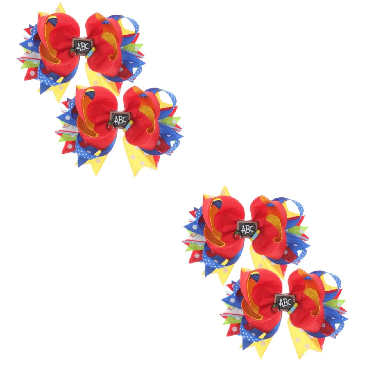 Toyvian 4 Pcs Barrettes for Girls & Women - Cute Hair Clips for Toddlers & Kids - Hair Bows & Decorative Barrettes for Girls - Perfect for School, Parties & Daily Styling