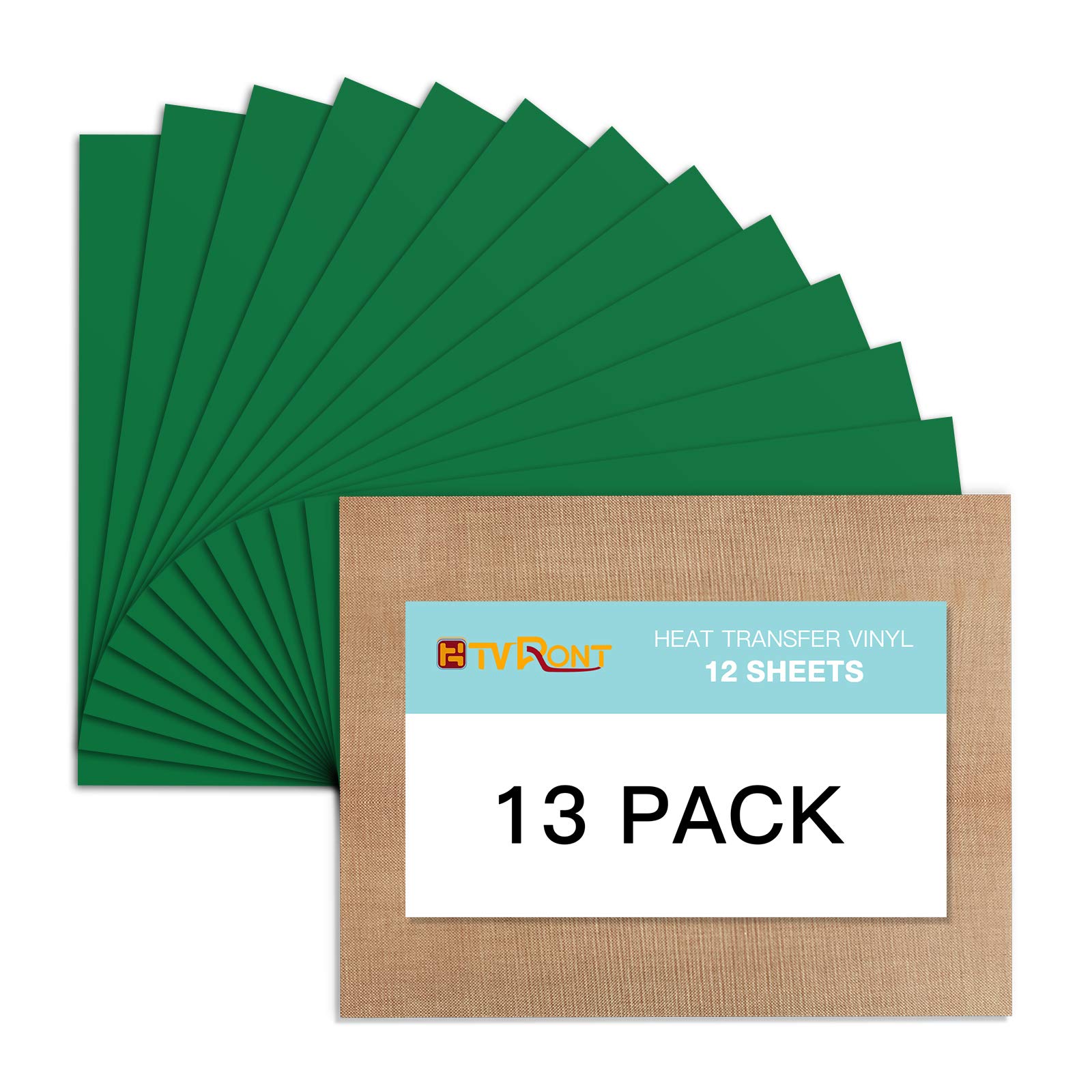 13 Pack Green HTV Heat Transfer Vinyl Bundle - 12