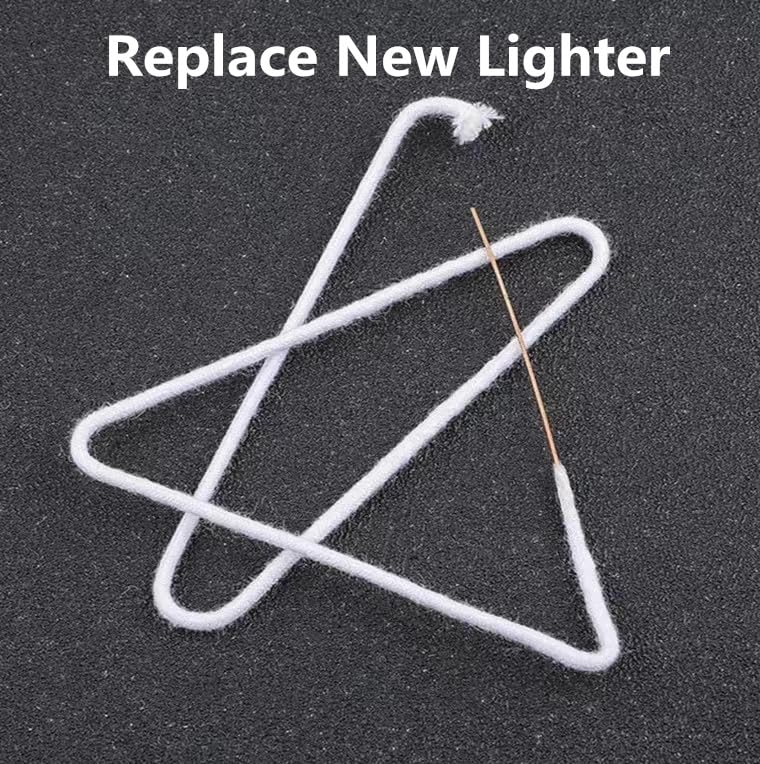 Premium Kerosene Lighter Replacement Cotton Wicks with Metal Needles - 5 Pack - Universal Fit for Most Kerosene Lighters - Essential Lighter Accessories for Outdoor Camping, Survival Kits & Emergency Use
