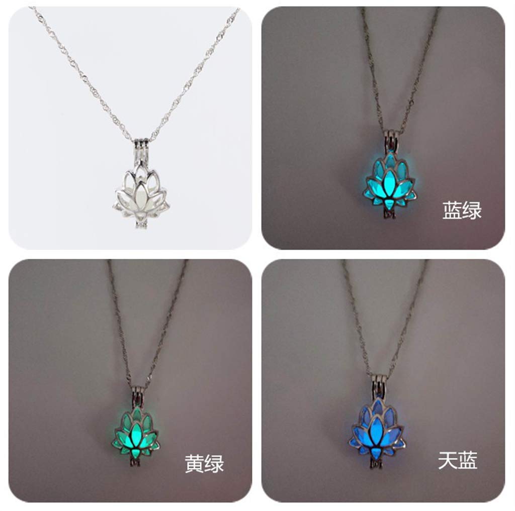 Glow in The Dark Necklaces for Women - 3 Colors LED Light Up Jewelry Chains for Nighttime & Party Wear - Perfect for Raves, Concerts, and Evening Events