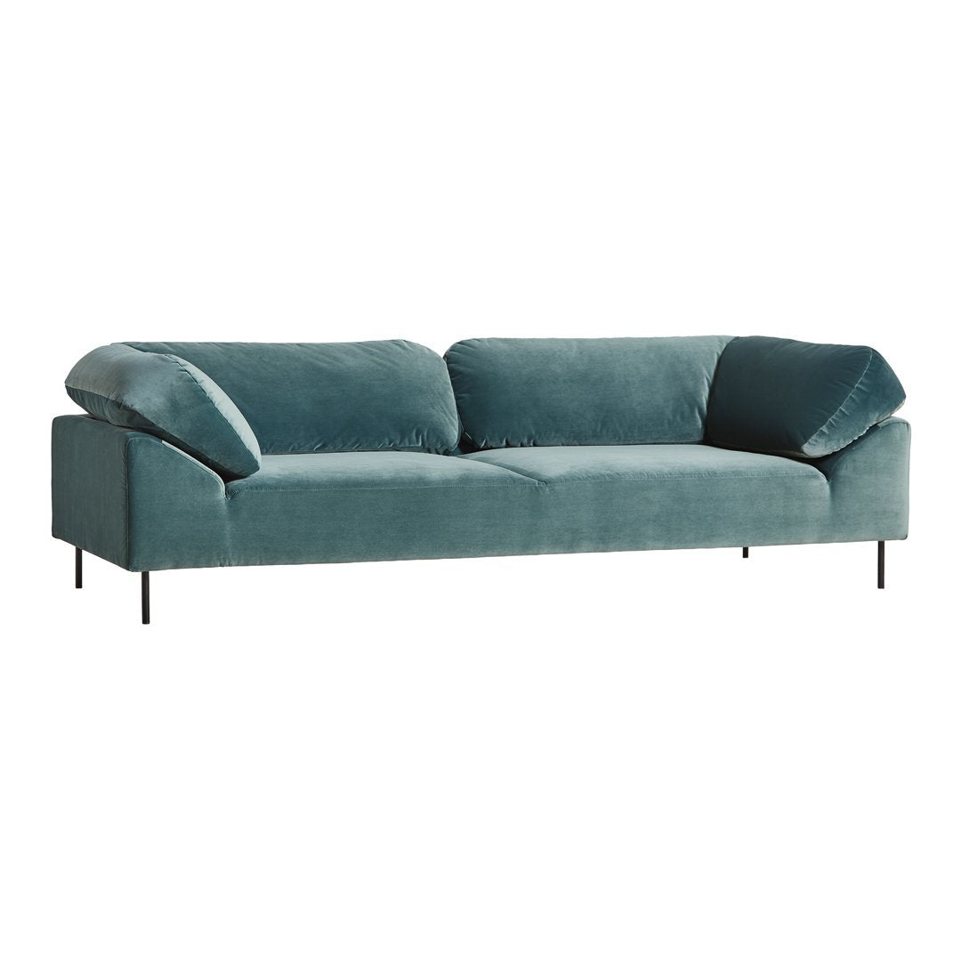 Modern 2.5 Seater Sofa with Collar Design - Comfortable Small Space Couch for Living Room, Apartment & Office - Free Shipping Available