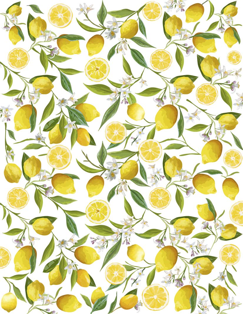Ceramic Decals - Overglaze & Enamel Decals for Pottery - Lemon Pattern - Perfect for DIY Ceramic Painting, Home Decor, and Gift Making