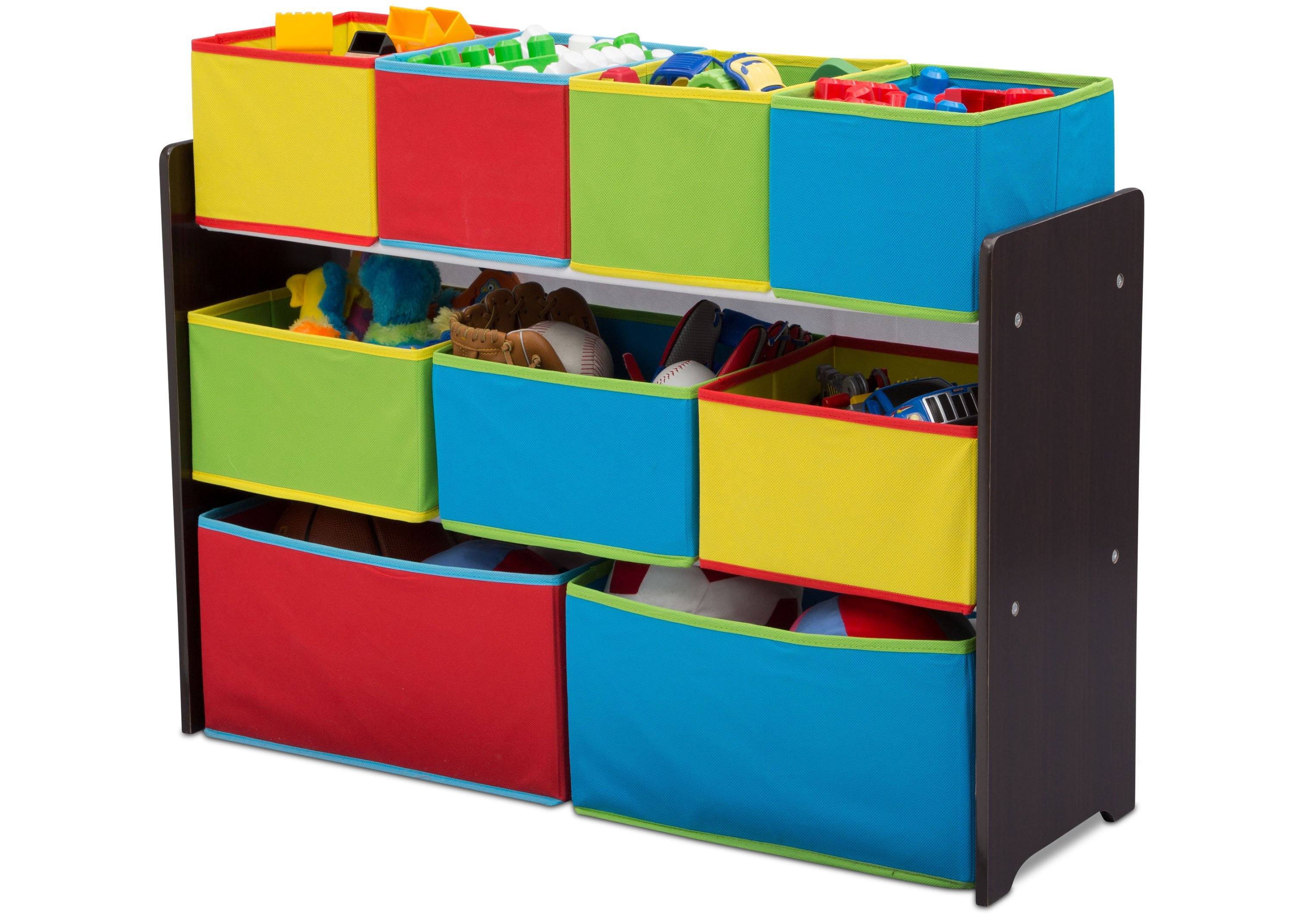 Deluxe Multi Bin Toy Organizer with Storage Bins - Kids Room Organization Solution for Toys, Books & Crafts - Perfect for Playrooms, Daycares & Home Storage