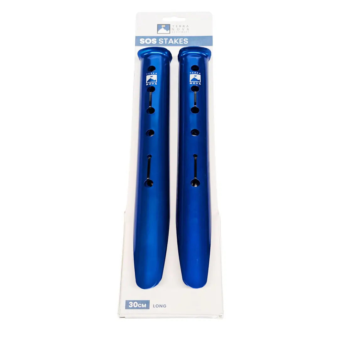 Terra Nova Aluminum SOS Peg Stakes - Heavy Duty Tent Stakes for Camping, Hiking & Outdoor Survival Gear - Secure Shelter in Windy Conditions