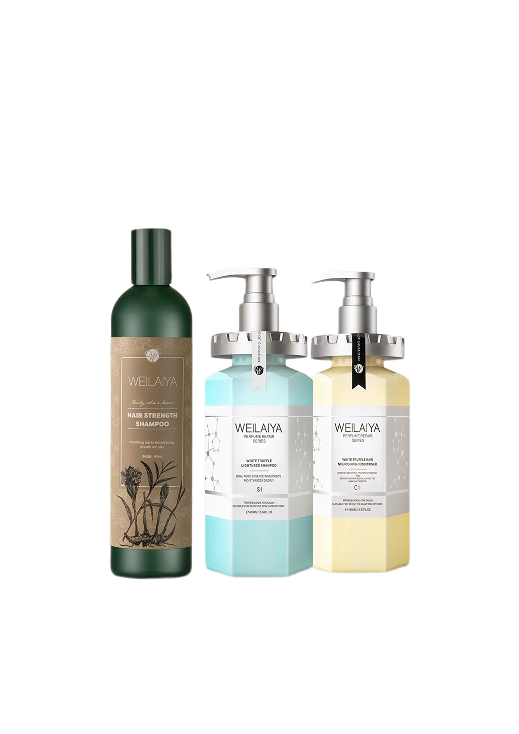 Weilaiya Moisturizing Shampoo for Dry Itchy Scalp - Anti Dandruff Treatment for Sensitive Scalp, Hair Loss Prevention, Volumizing for Thin Flat Hair - Sulfate Free for Damaged Hair Care | Daily Use for Healthy Scalp & Shiny Hair