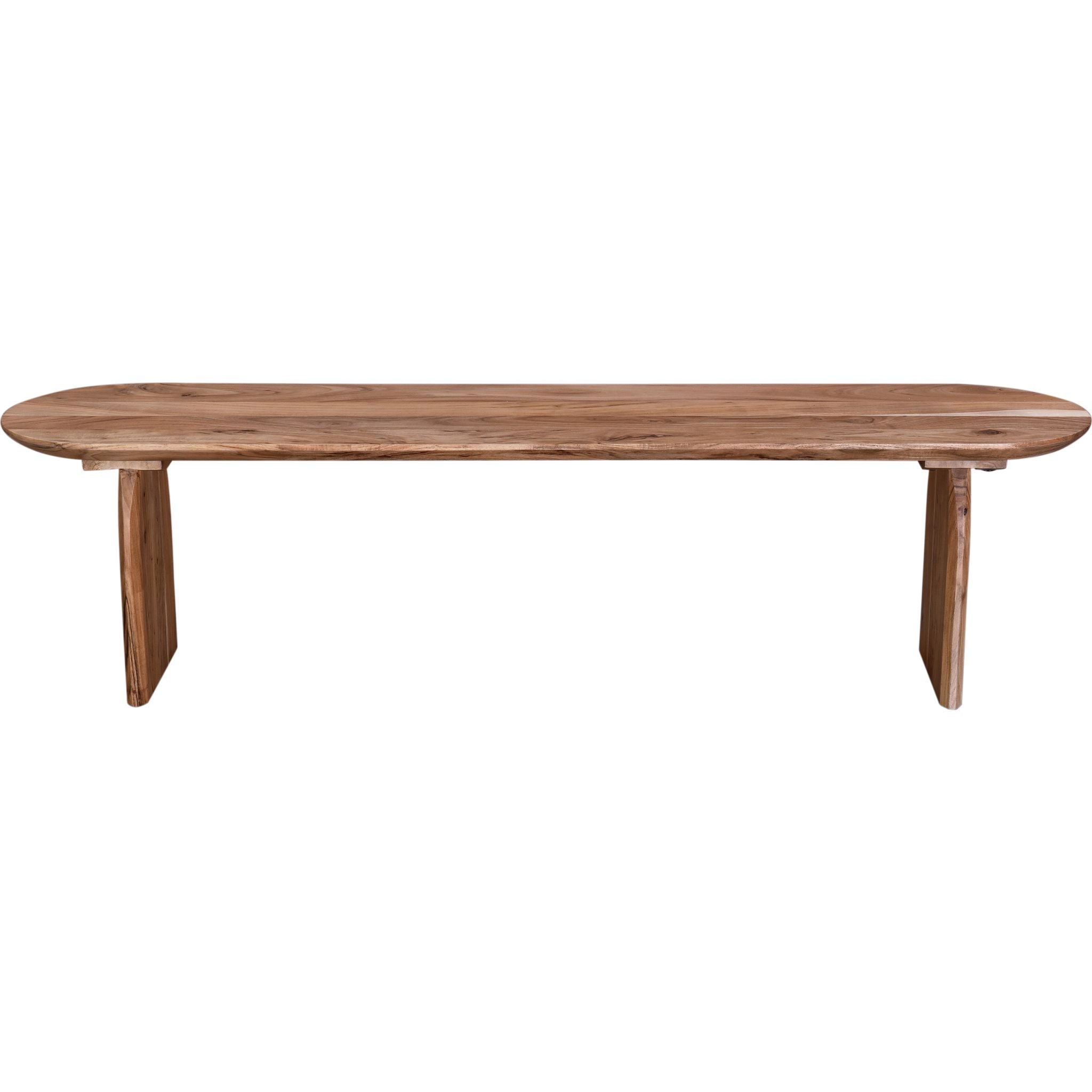 Aisling Solid Wood Dining Bench - Natural Finish, 60-Inch Farmhouse Kitchen Bench for Dining Room, Breakfast Nook & Entryway Seating (Model 1568567K)