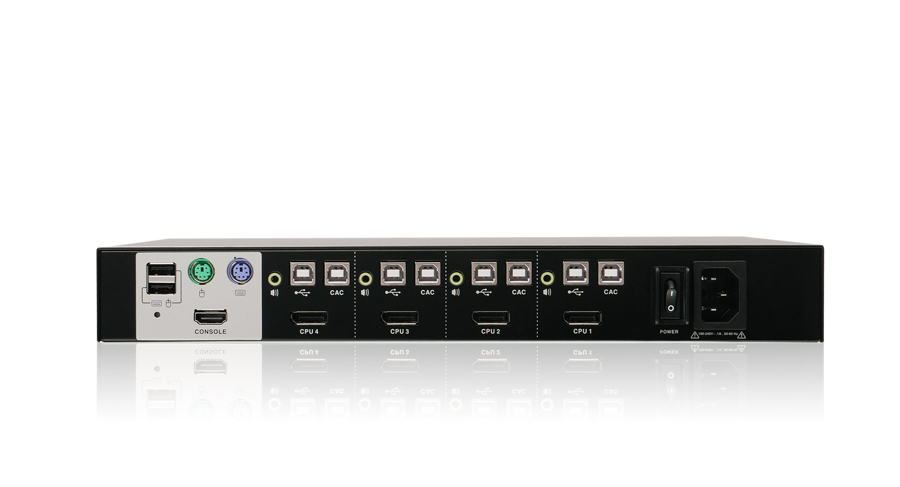 4 Port DisplayPort Secure KVM Switch with TAA Compliance - Ideal for Multi-Computer Workstations, IT Management & Secure Government Use