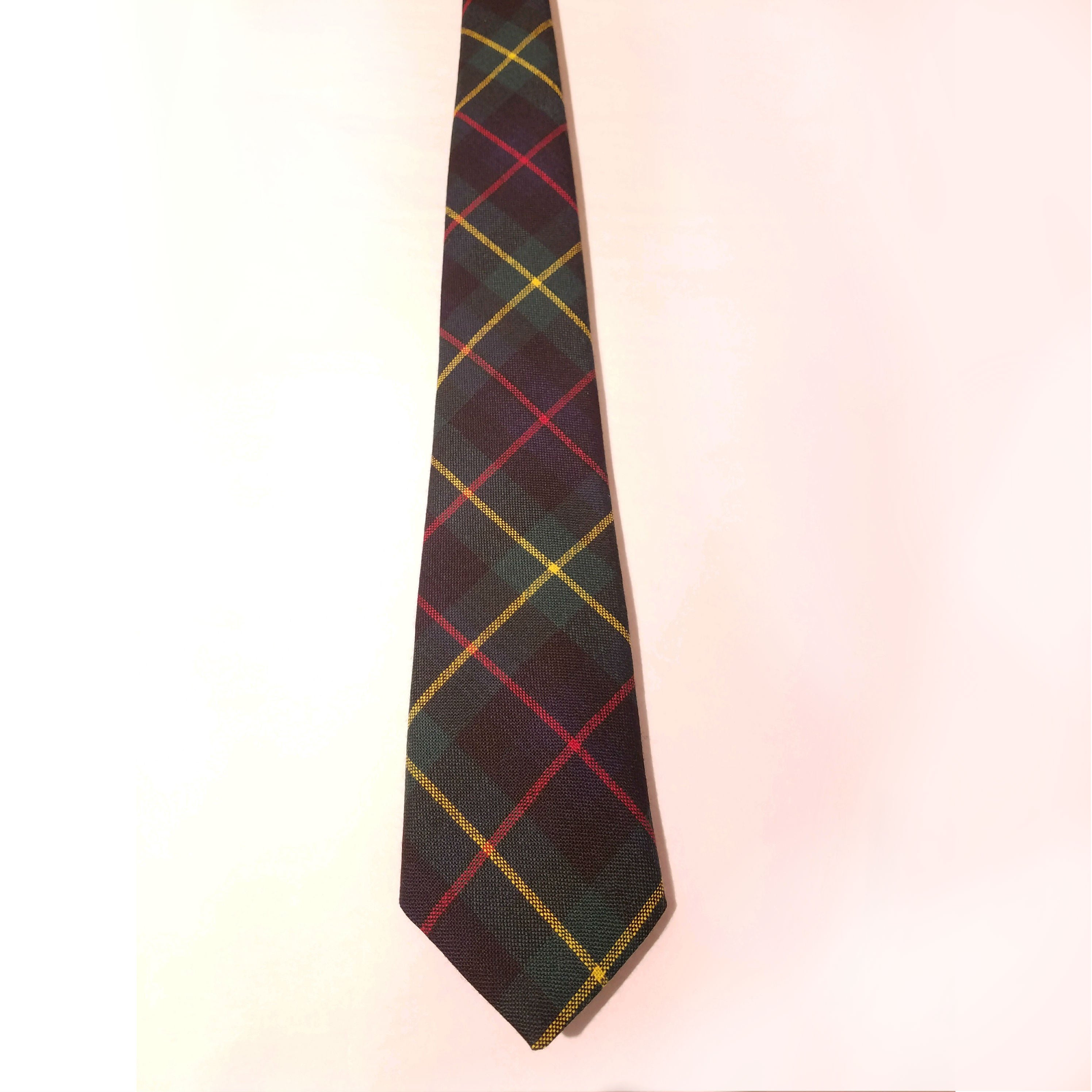 Premium Wool Tartan Neckties for Men - 99 Modern Color Patterns | Perfect for Weddings, Business & Formal Events