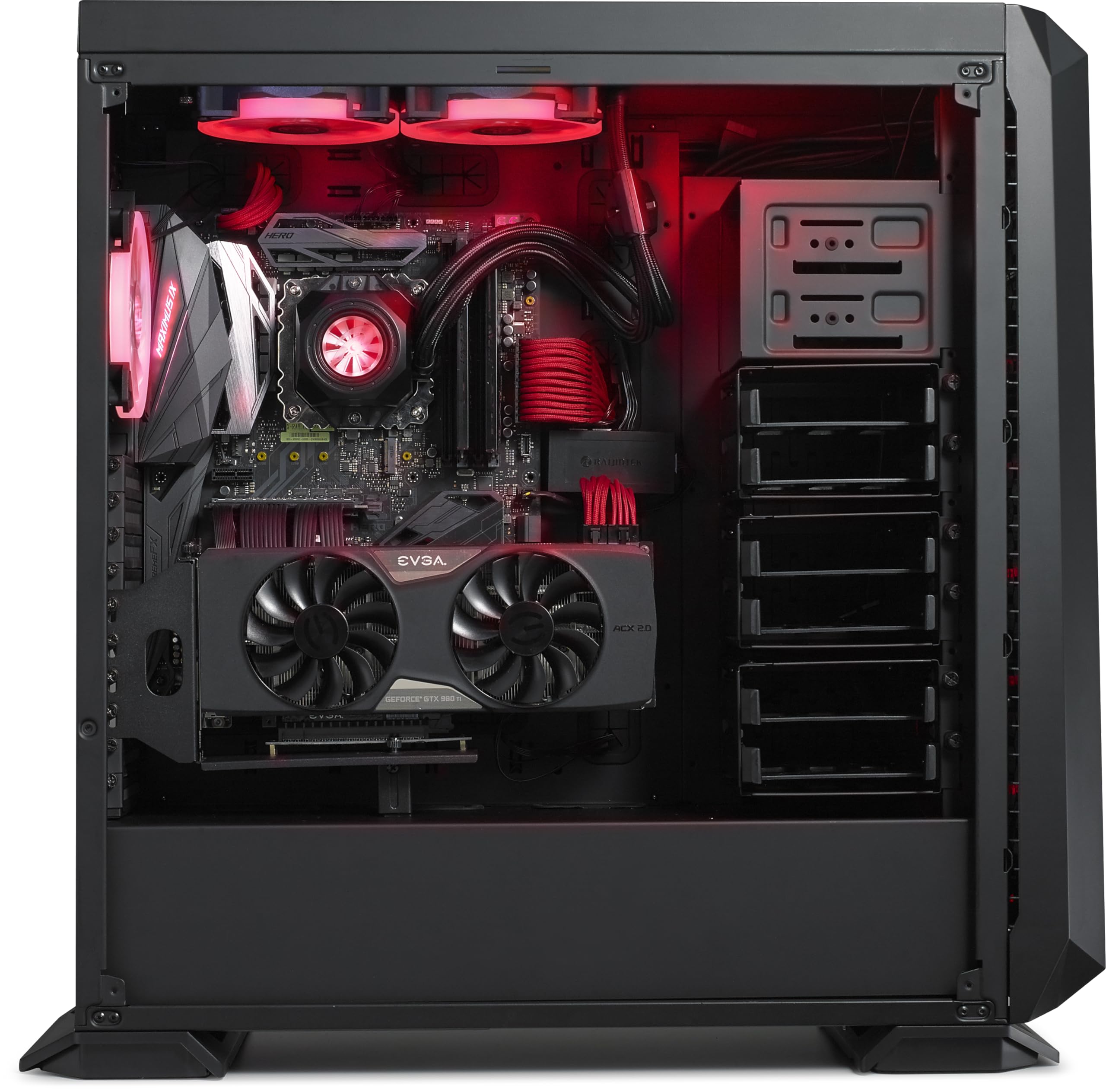 RAIJINTEK ZOFOS EVO WINDOW E-ATX Full Tower PC Gaming Case - Tempered Glass Side Panel, Front ARGB Lighting, Removable Bracket, Includes 1x140mm PWM ARGB Fan with Controller & 2x120mm Pre-Installed Fans (Black) - Perfect for High-End Gaming Rigs, Workstations, and Custom PC Builds