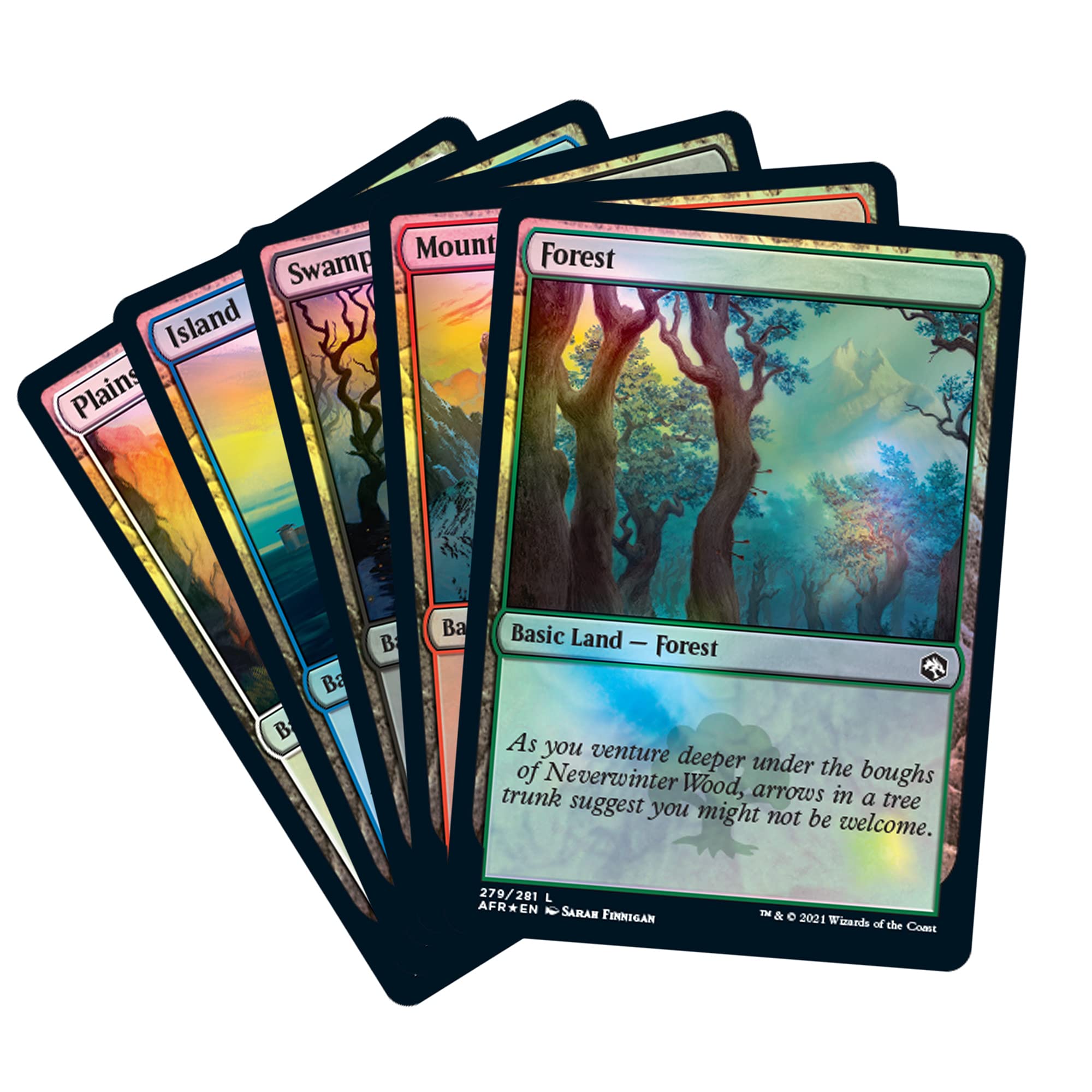 Magic: The Gathering Adventures in The Forgotten Realms Bundle - 10 Draft Boosters (150 Cards) + Accessories | MTG Booster Pack Set for Fantasy Card Game Players, D&D Fans & Collectors | Perfect for Game Nights, Tournaments & Gifting