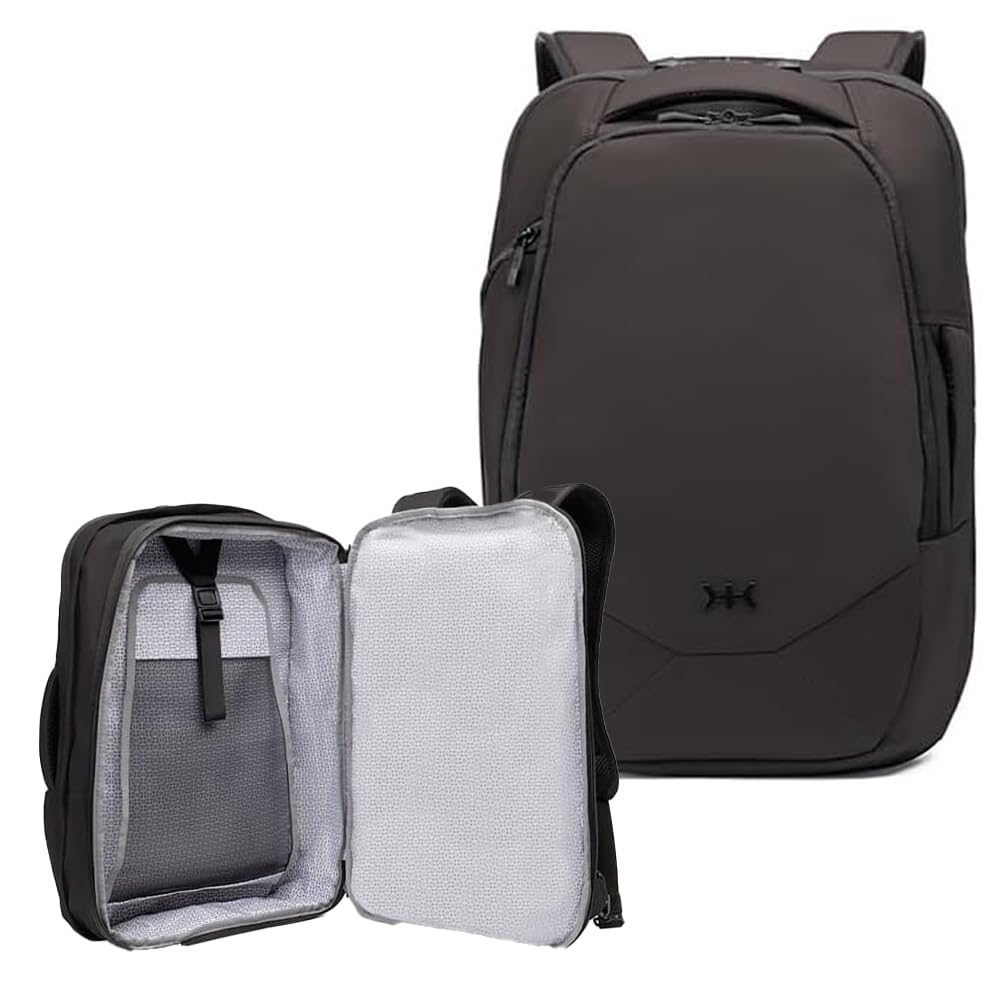 Knack Small Series 2 Expandable Laptop Backpack for 16 Inch Laptops - TSA Approved Carry-On Travel Backpack with 2 Day Outfit Capacity in Midnight Black | Perfect for Business Trips, College Students & Daily Commute