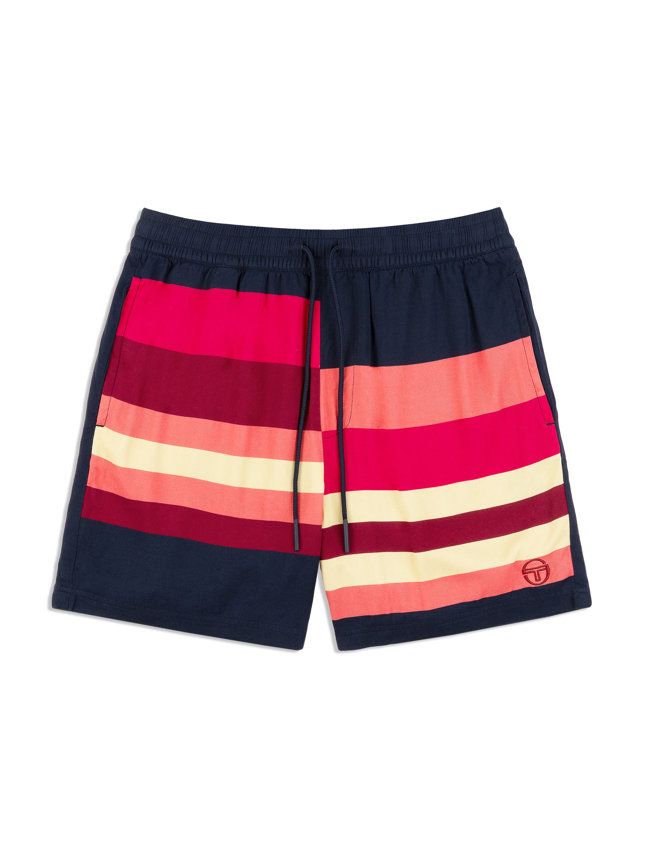 Pennellata Shorts for Women - Stylish Maritime Blue & Multi Color Casual Summer Shorts | Perfect for Beach, Vacation, and Outdoor Activities