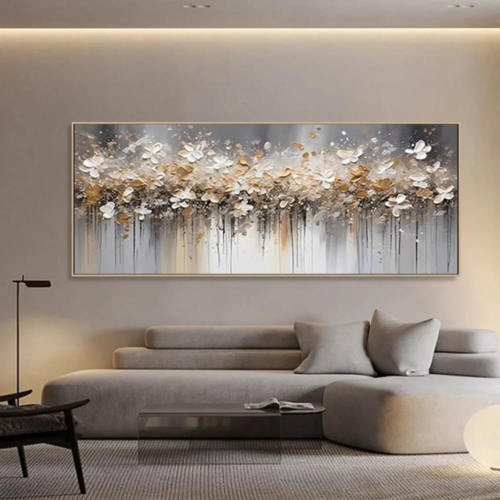 Beautiful Flower and Tree Canvas Painting #FT 201 - Perfect for Home Decor, Office Wall Art, and Gift Giving