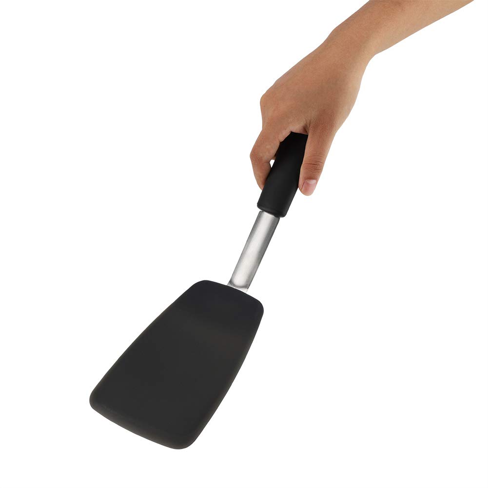 Heat-Resistant Silicone Spatula Turner for Flipping Eggs & Burgers - Non-Stick Kitchen Utensil with Non-Slip Grip - Perfect for Frying, Cooking, Baking & Grilling - Ideal for Breakfast, BBQ & Kitchen Use