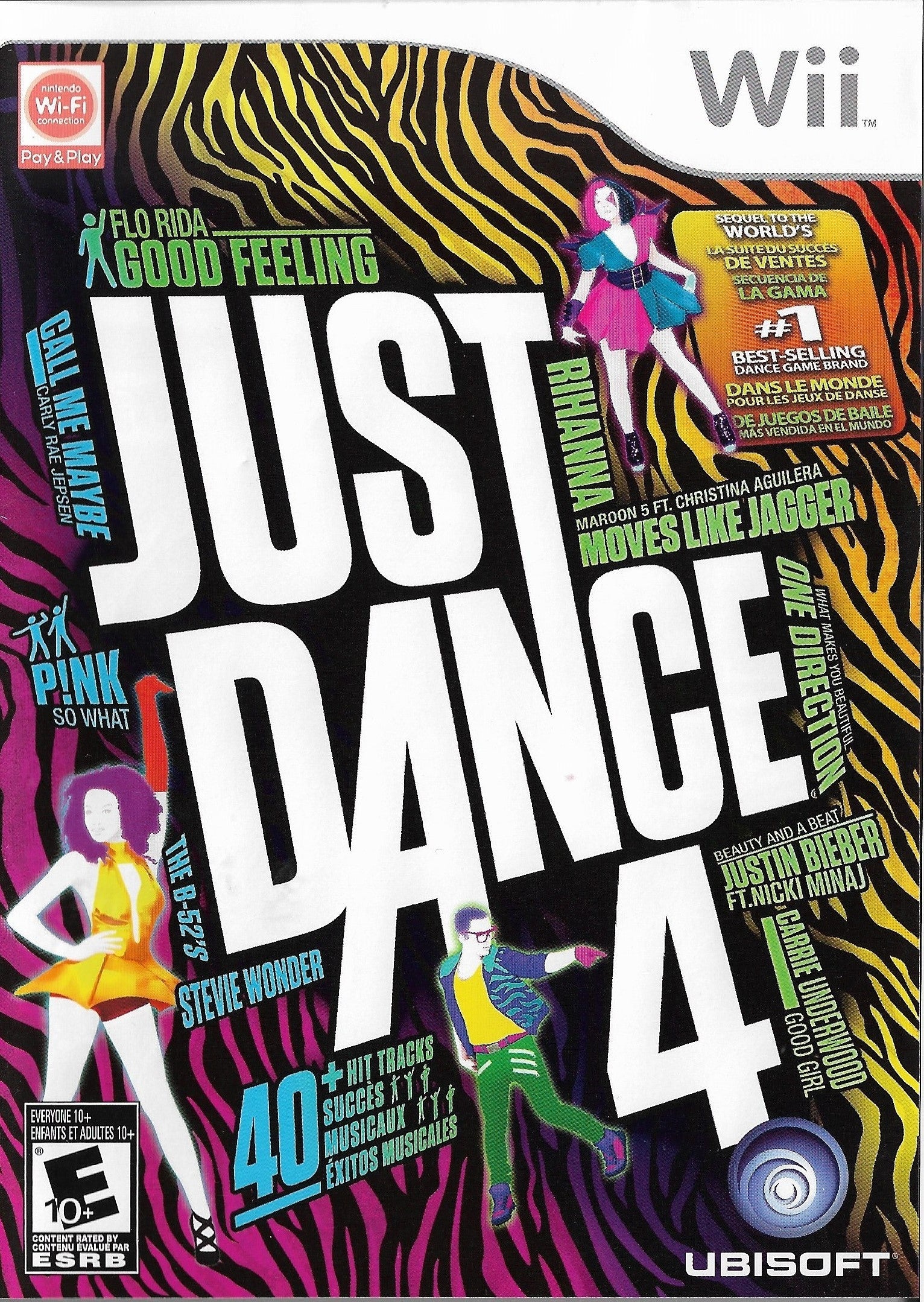 Used Just Dance 4 Wii Video Game - Compatible with Wii & Wii U - Fun Dance Party Game for Family & Friends - Perfect for Fitness, Parties & Entertainment