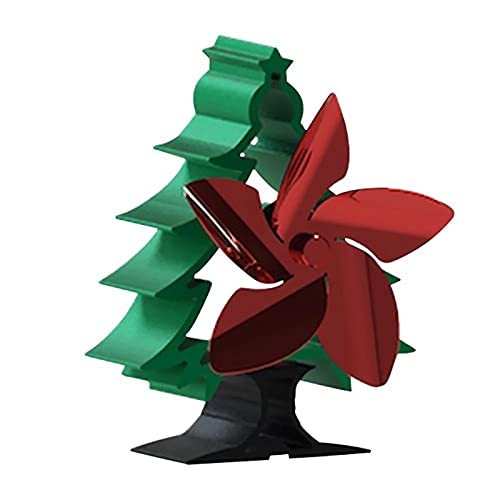 5-Blade Wood Stove Fan with Overheating Protection - High Efficiency Thermal Energy Chimney Fan for Wood Burning Stoves & Fireplaces - Durable, Eco-Friendly Home Heating Solution - Perfect for Living Rooms, Cabins, and Winter Warmth
