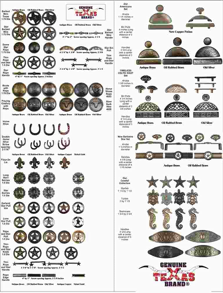 24 Pack Rustic Rope Lone Star Drawer Pulls - Western Style Cabinet Knobs with Copper Patina Finish for Kitchen, Bathroom & Furniture - Southwest Texas Decor Hardware for Cabinets, Dressers & DIY Projects
