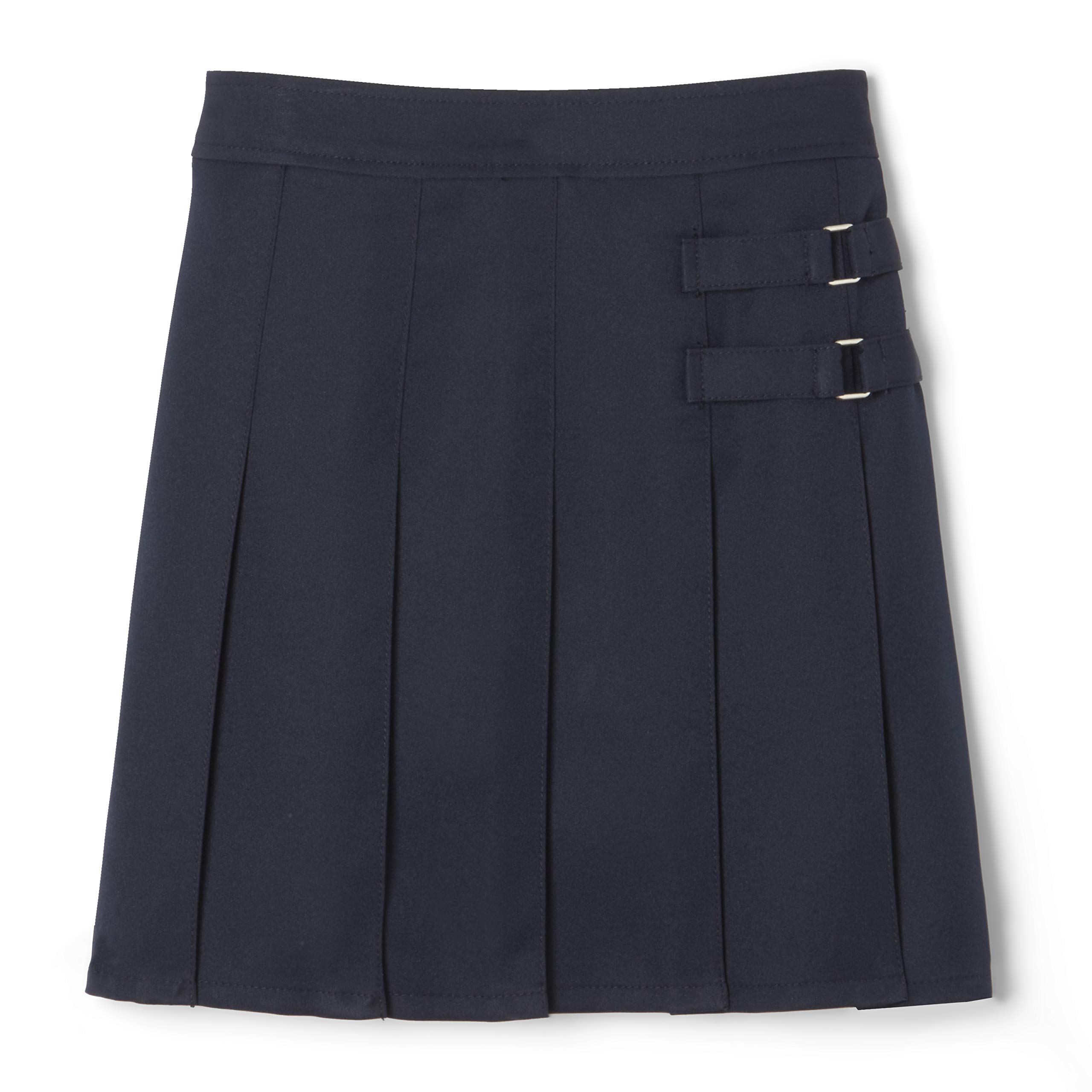 French Toast Girls' Adjustable Waist Pleated-Front Two-tab Scooter Skirt - Comfortable School Uniform & Playtime Outfit for Active Kids