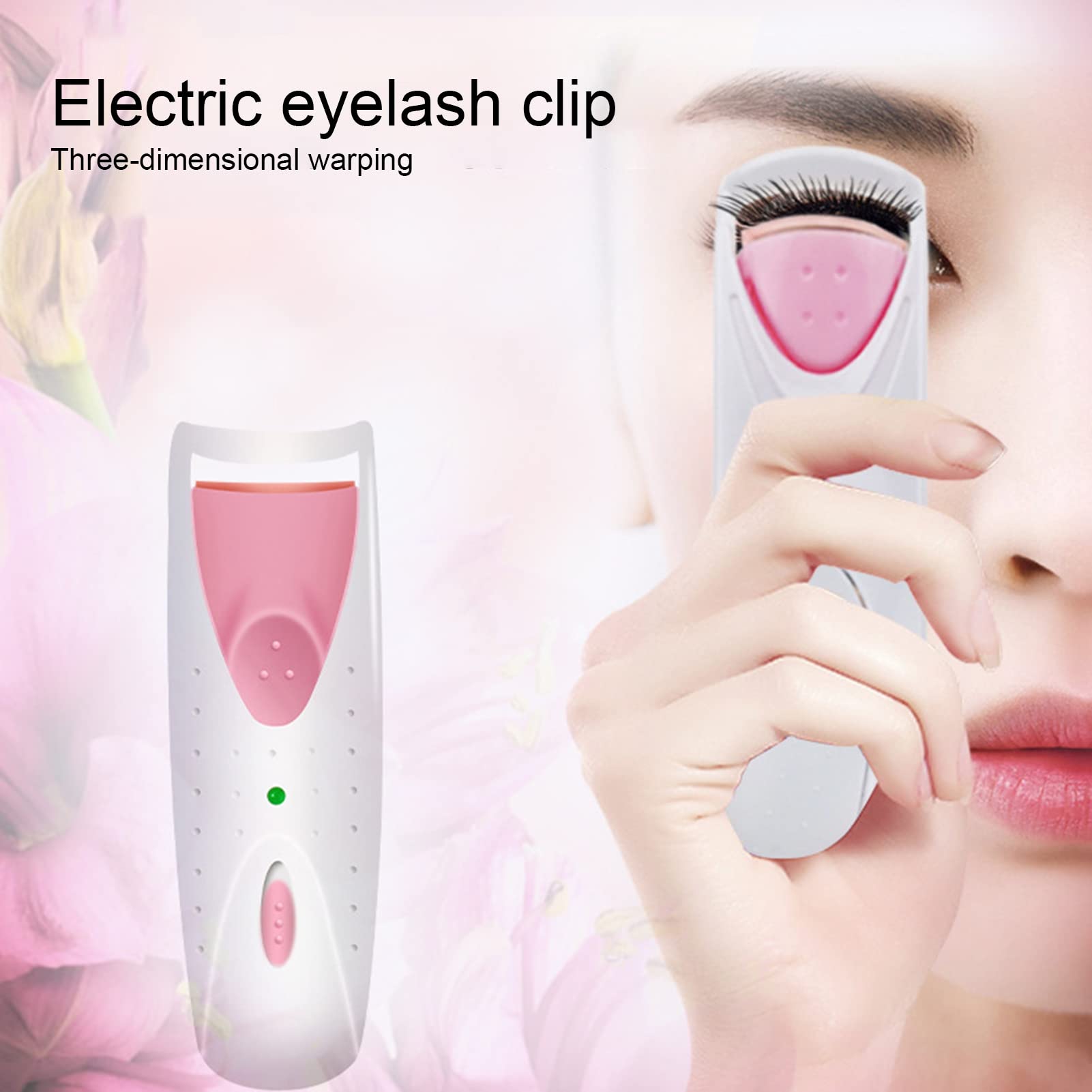 Heated Eyelash Curler with Smart Silicone Pad - Fast Heating Natural Curling Tool for Women (Purple) | Perfect for Daily Makeup, Special Occasions & Travel