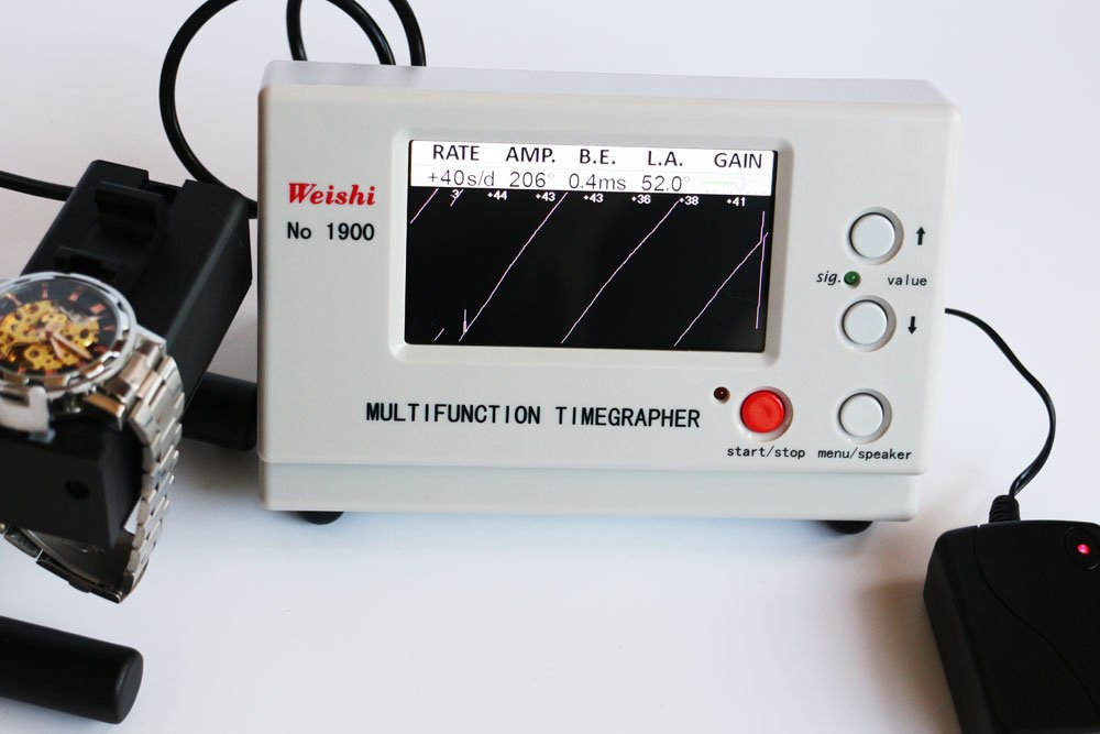 Precision Coaxial MTG Watch Tester - Professional Timegrapher with Multifunction LCD Screen (Model 1900) for Watchmakers & Repair Shops - Perfect for Watch Accuracy Testing, Regulation & Maintenance