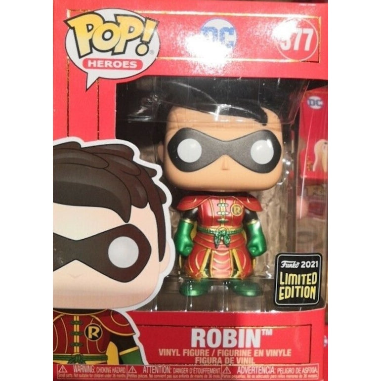 Funko Pop! DC Imperial Palace: Robin [Metallic] Collectible Figure - Perfect for DC Comics Fans & Collectors | Display for Home, Office, or Gaming Room Decor