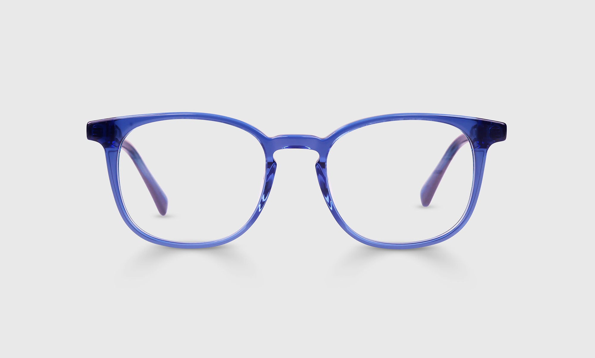 11 - Sapphire Blue Crystal Front and Temples