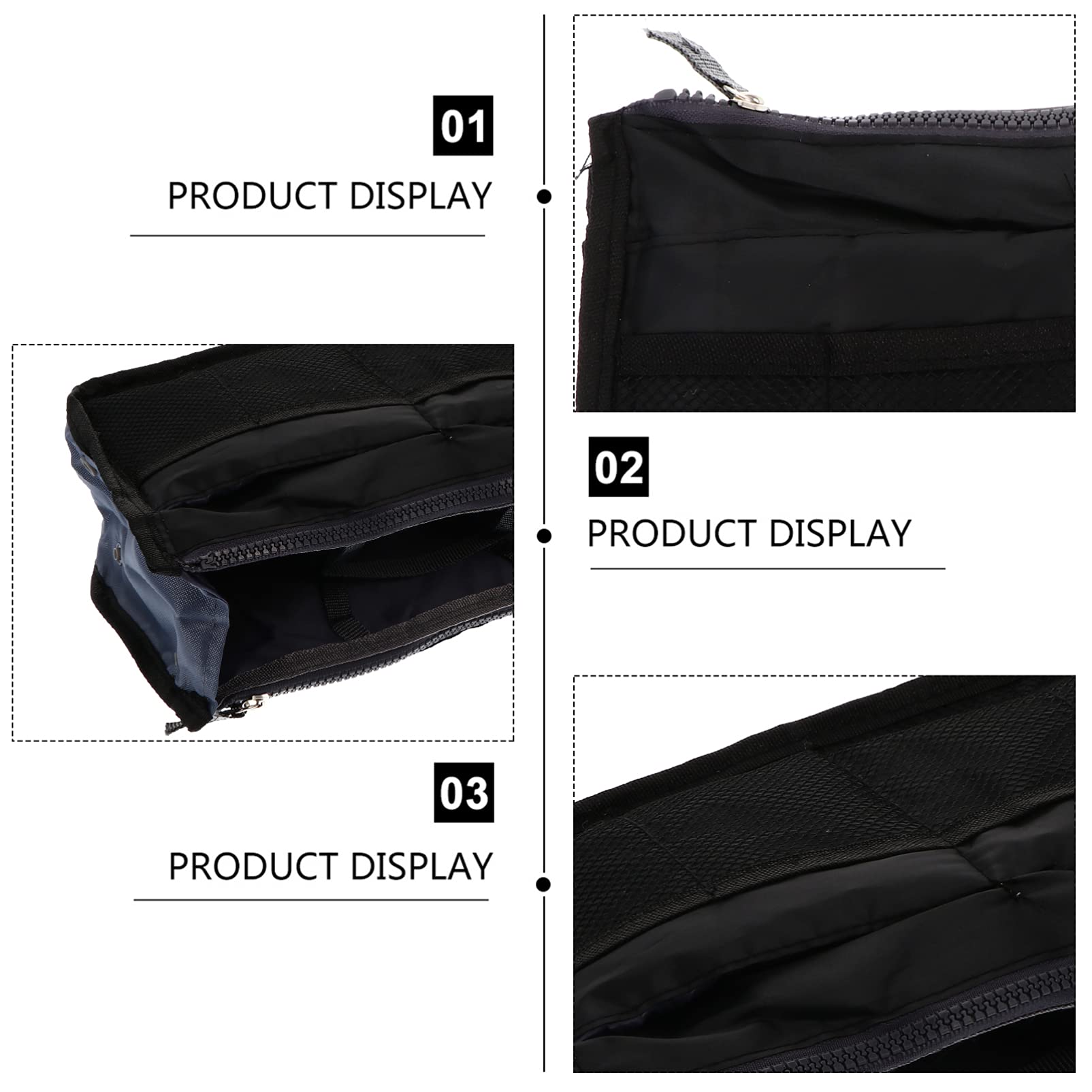 Cabilock 1-Piece Nylon Handbag Organizer - Multi-Layer Travel Storage Bag for Makeup & Cosmetics | Stylish Portable Clutch Liner for Purse Organization, Perfect for Travel, Work & Daily Use