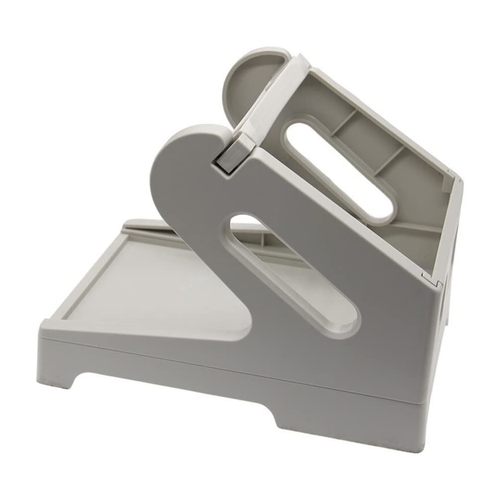UKCOCO 1-Pack Magnetic Thermal Label Holder with Foldable Bracket - Round Desktop Stand for Printer Labels, Stickers & Plastic Face Sheets | Perfect for Office, Warehouse & Retail Organization