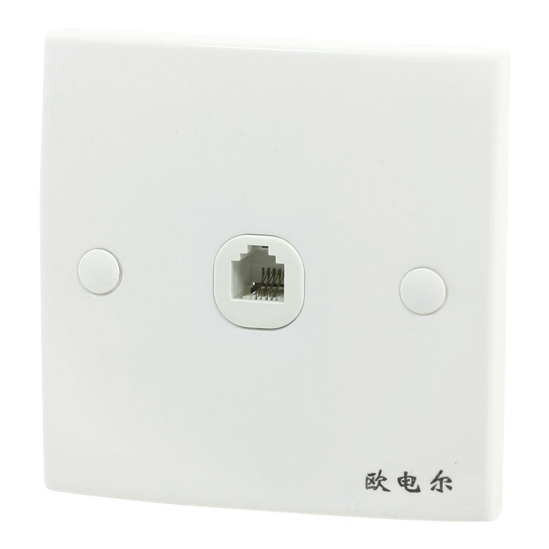 4 Pin RJ11 Single Socket Wall Panel for Bank & Office Phone Telephone - Durable & Easy Installation for Business & Home Use