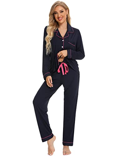 Navy Blue Pink Side