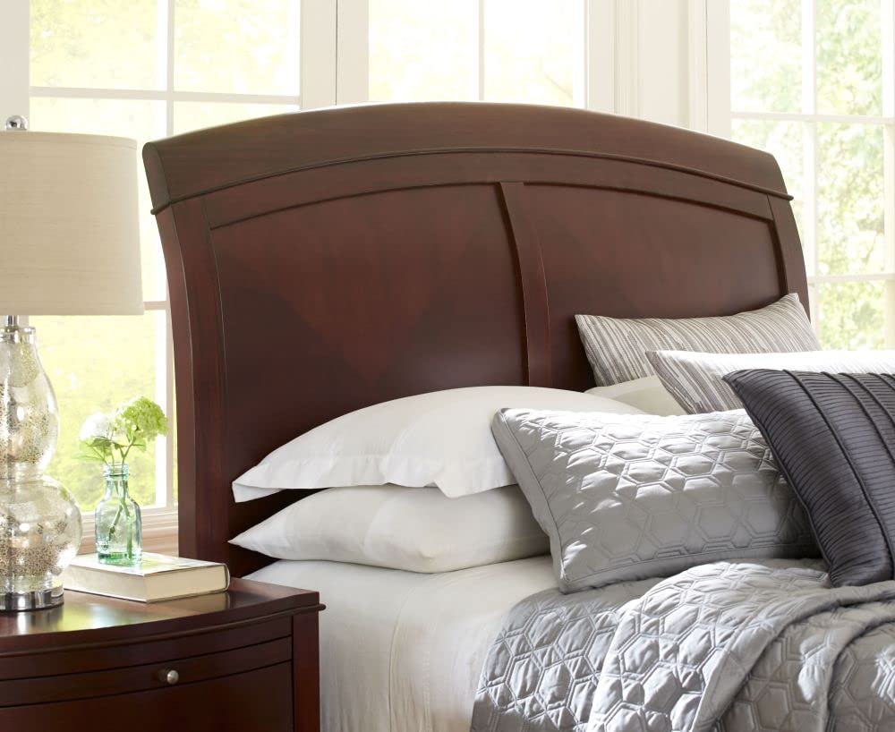 Modus Furniture Solid-Wood Low-Profile King Size Bed Frame - Brighton Collection in Rich Cinnamon Finish | Perfect for Modern Bedrooms & Minimalist Home Decor